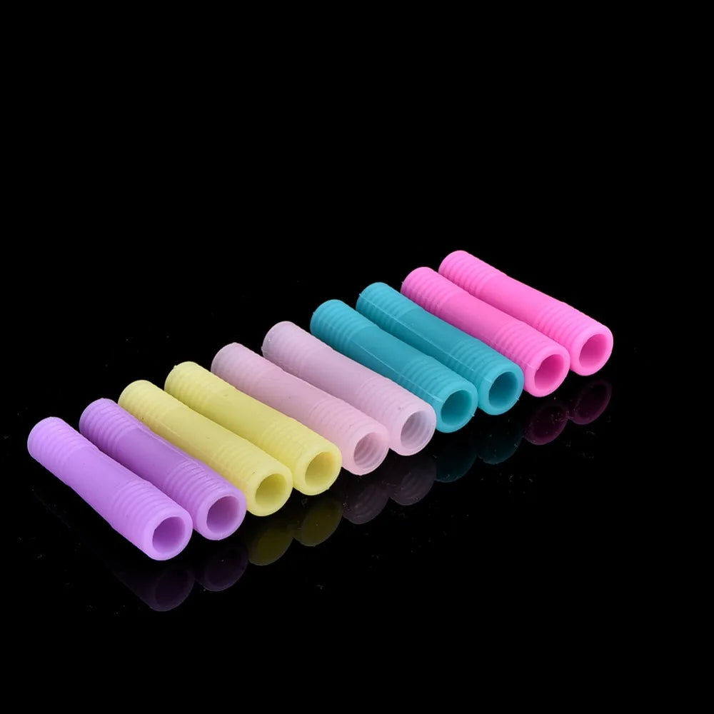 10PCS Silicone Dead Skin Scissors Cover Spiral Tube Cover Protector Nipper Protective Cap Dead Skin Scissors Sleeve Nail Care Zpaxo