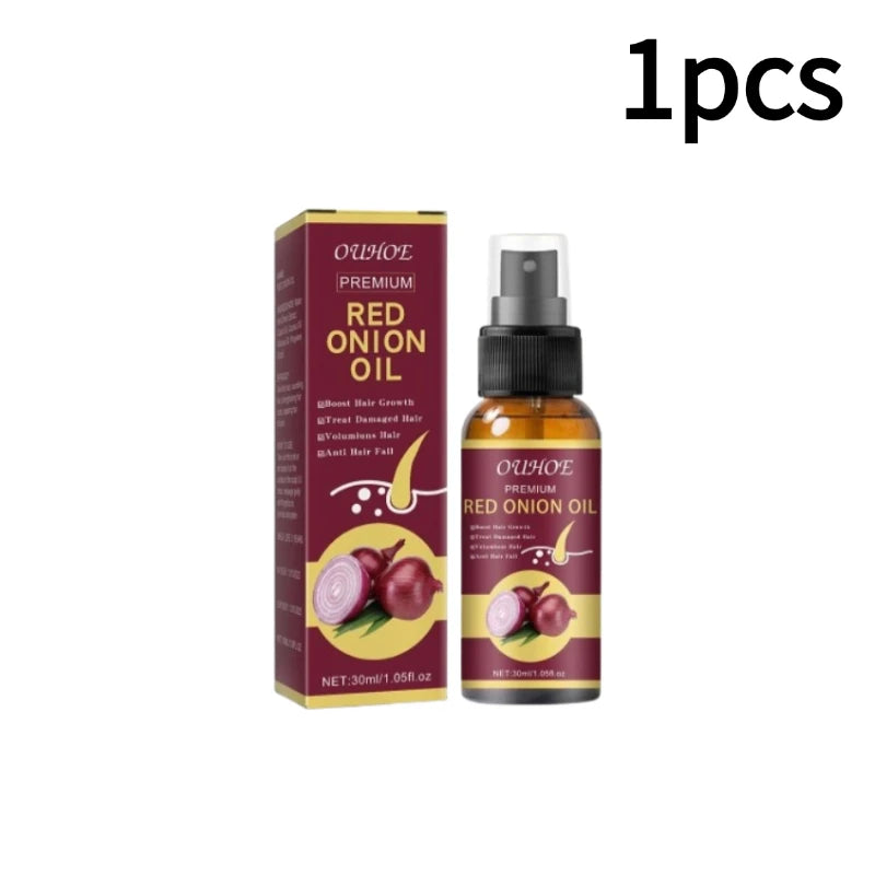 1/2/3pcs Red Onion Hair Care Essential Oil Hair Care Spray Nourish Hair Roots Improve Hair Texture Hair Care Zpaxo 1pcs