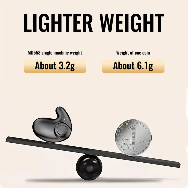 Invisible Earbuds Sleep Headphones Bluetooth 5 3 Noise Reduction TWS