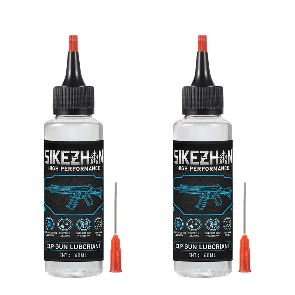 CLP Clean Lubricant ＆Preservative All in One Gun Lubricating Oil with Precision Needle Tip Oiler for Rifle Pistol Shot Gun Care Zpaxo 2pcs