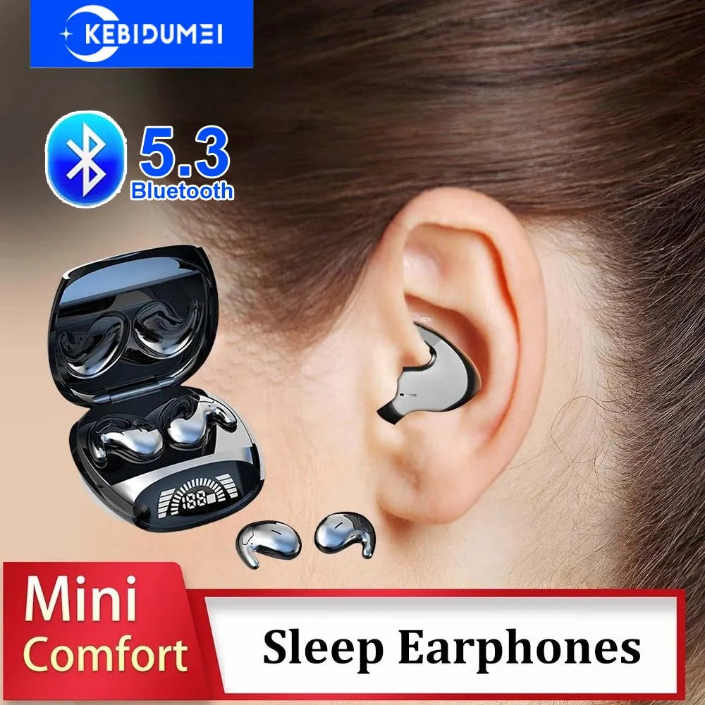 Invisible Sleep Earphones Bluetooth 5 3 Headphones TWS Wireless