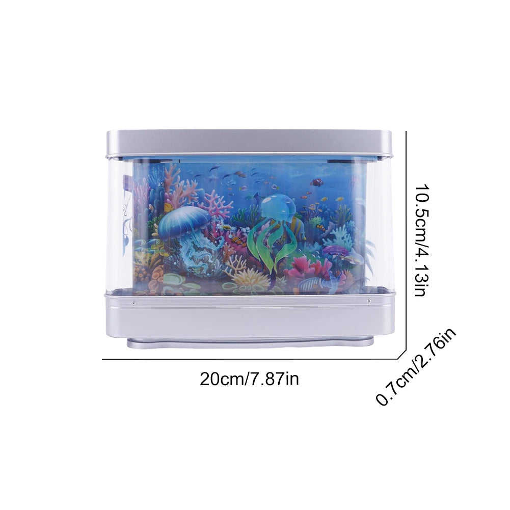 LED Artificial Aquarium Night Light Moving Fish Tropical Sensory Lamp Zpaxo YC