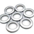 7Pcs Curtain Grommets Curtain Ring Plastic Ring Matte Silver for Window Shower Drapery Living Room Zpaxo 7Pcs
