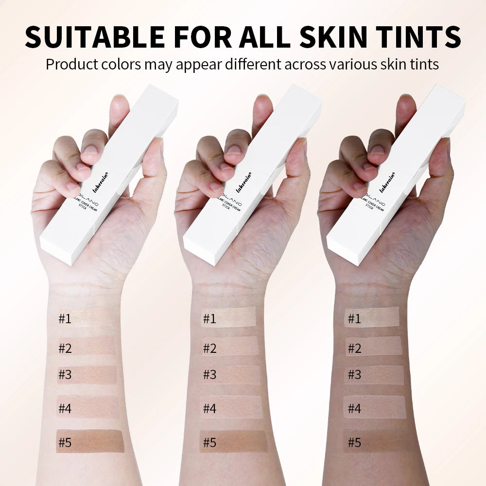 Blanc Cover Cream Stick Color Changing Foundation with Detachable Brush Coverage Changing Foundation Stick Base Makeup Zpaxo