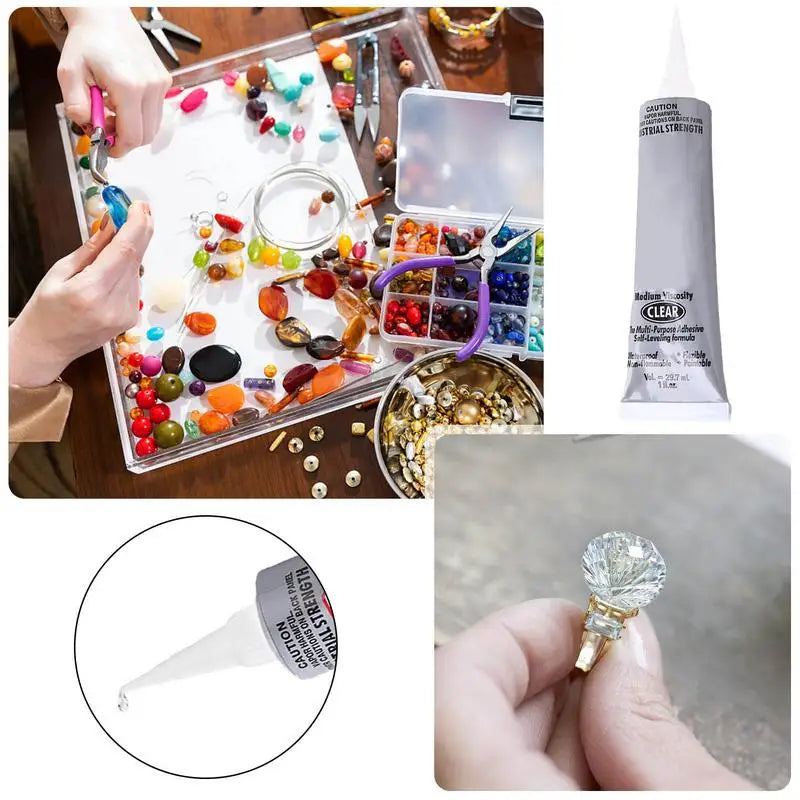 Liquid E6000 Clear Glue DIY Craft Rhinestones Crystal Diamond
