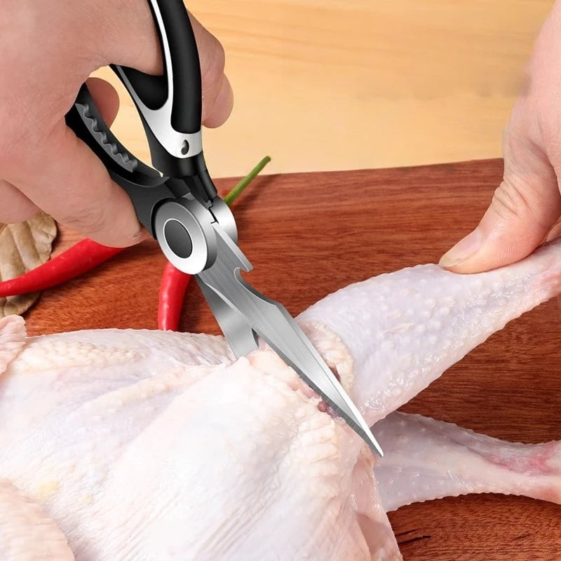 Multifunctional Stainless Steel Kitchen Scissors Gadgets Scale Zpaxo