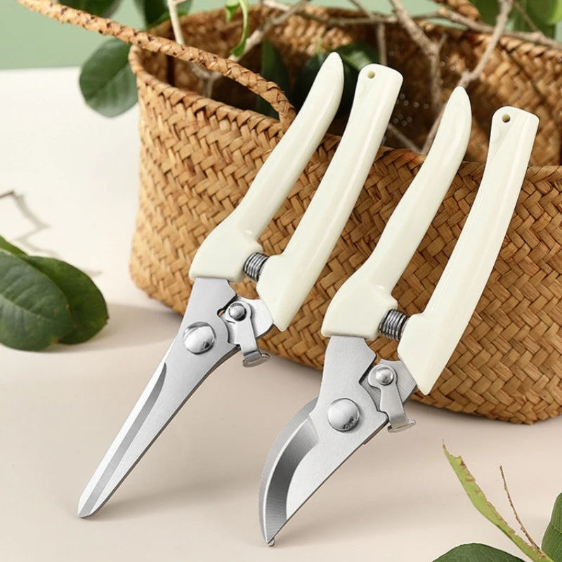 Pruning and pruning complete set of gardening straight end shears, garden elbows, garden fruit picking shears, spring hand tools Zpaxo