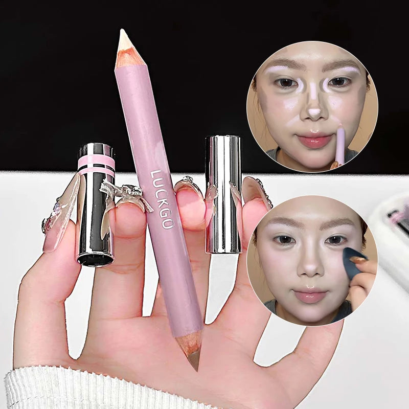 Double-headed Nose Shadow Contour Pen Lighten Tear Hole Natural Touch Zpaxo