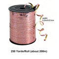 1 Roll 250 Yard Rose Gold Curling Ribbon Balloon String Crimped Shiny Metallic Roll for Gift Wrapping Birthday Wedding Party Zpaxo Rose Gold other