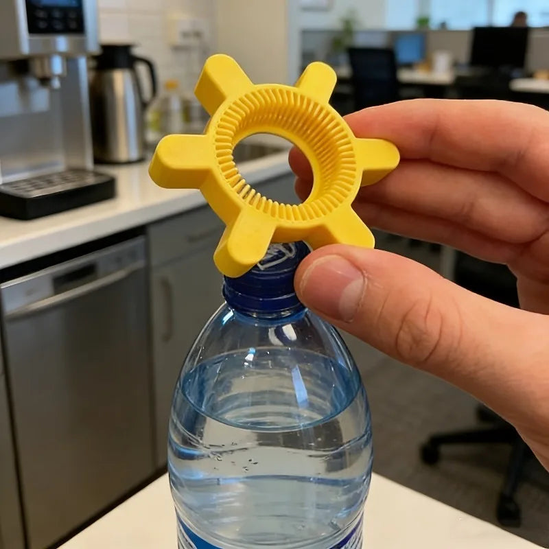 Manual Plastic Bottle Opener No Batteries Required Durable Gear Shape