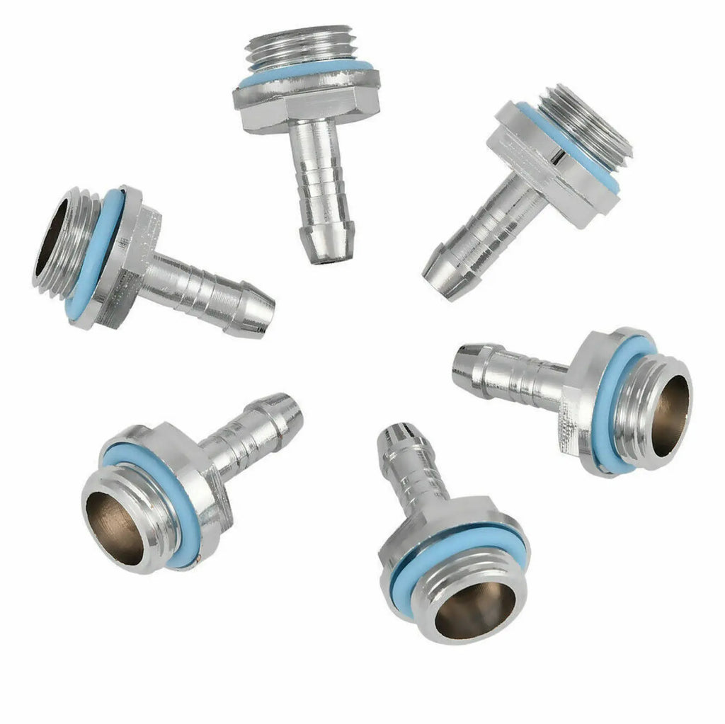 6x Hose Barb Connector G1 4 Thread Pipe Tube Tow-touch Fitting Pagoda