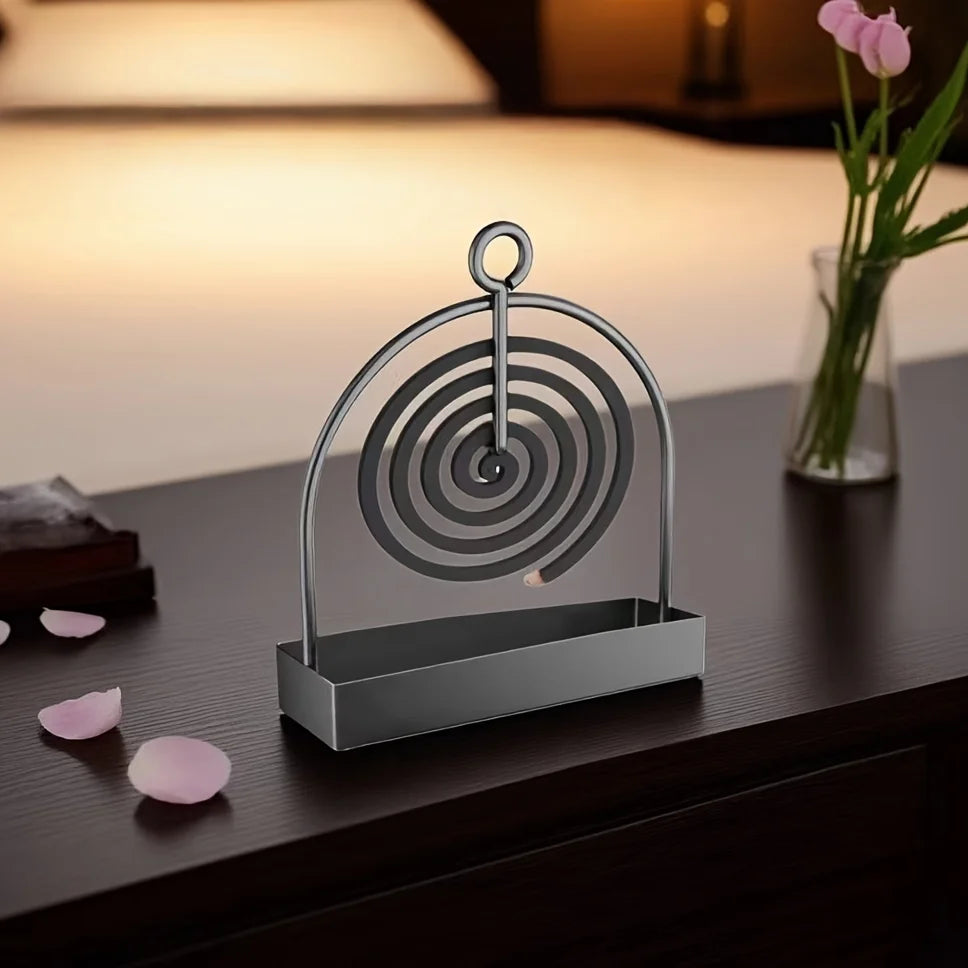 1pc Mosquito Coil Stand, Metal Material, Suitable for Hanging Mosquito Coils or Sandalwood Incense, Applicable to Decorating Zpaxo