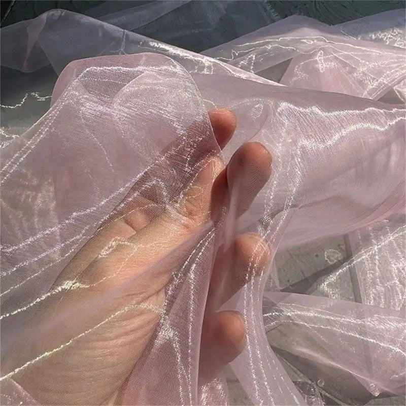 Portable Glitters Organza Materials Dance Costume Making