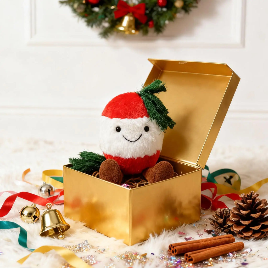 Christmas Stuffed Animals Soft Festive Huggable Bell Stuffed Animal For Home Desk Birthday Sofa Boys Kids Girls Friend Zpaxo