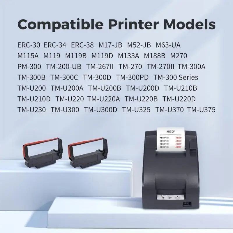 652F ERC30 Black Red ERC-30 34 38 B R Ribbon TM-U220 Zpaxo