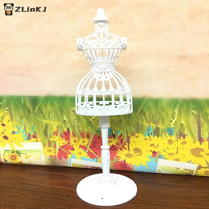 ▶1Pcs Plastic Dolls Clothes Model Brackets Clothes Hangers For Models Zpaxo