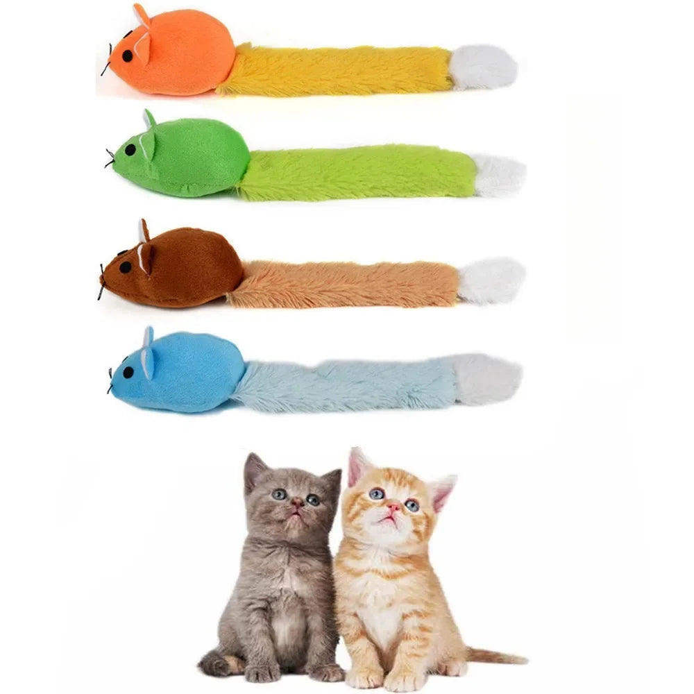 Long Tail Mouse Cat Teaster Toys Funny Pet Trainning Playing
