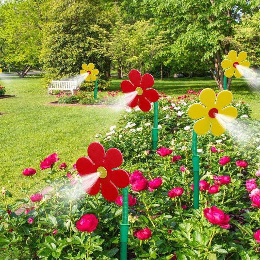 Sunflower 360° Shaking Rotating Sprinkler Garden Yard Lawn Irrigation Device Decorative Ornament Outdoor Water Toy For Children Zpaxo