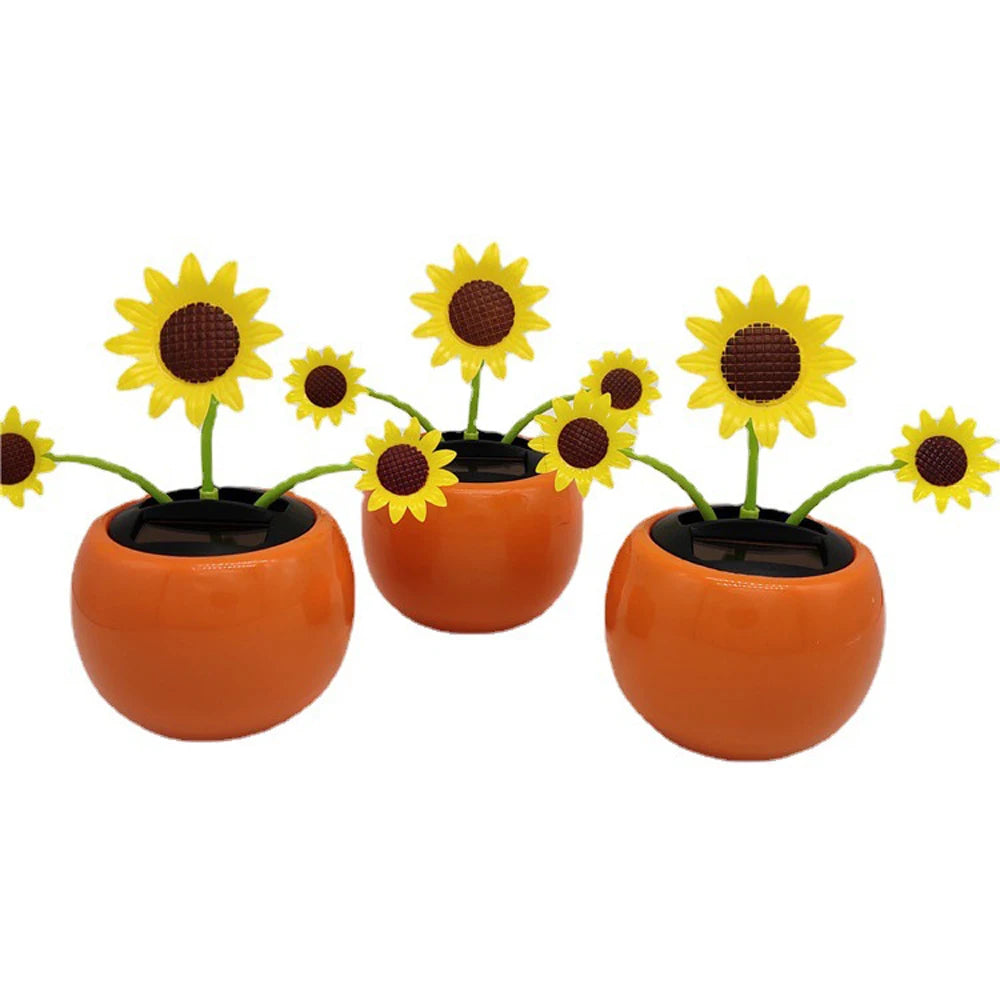 Office Creativity Insect Swing Car Dashboard Decor Honey Bee Solar Zpaxo