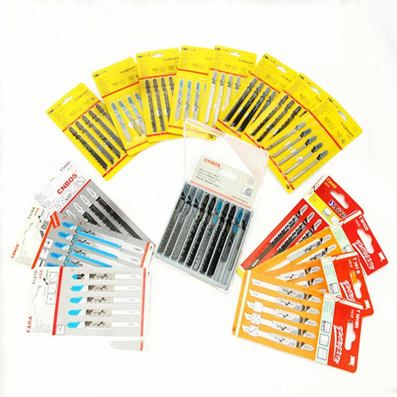 5Pcs JigSaw Blades Curve Cutting Jigsaw Blades Woodworking Saw Blades for Wood Fast Cutting Tools Jig Saw Blade Tool Accessories Zpaxo