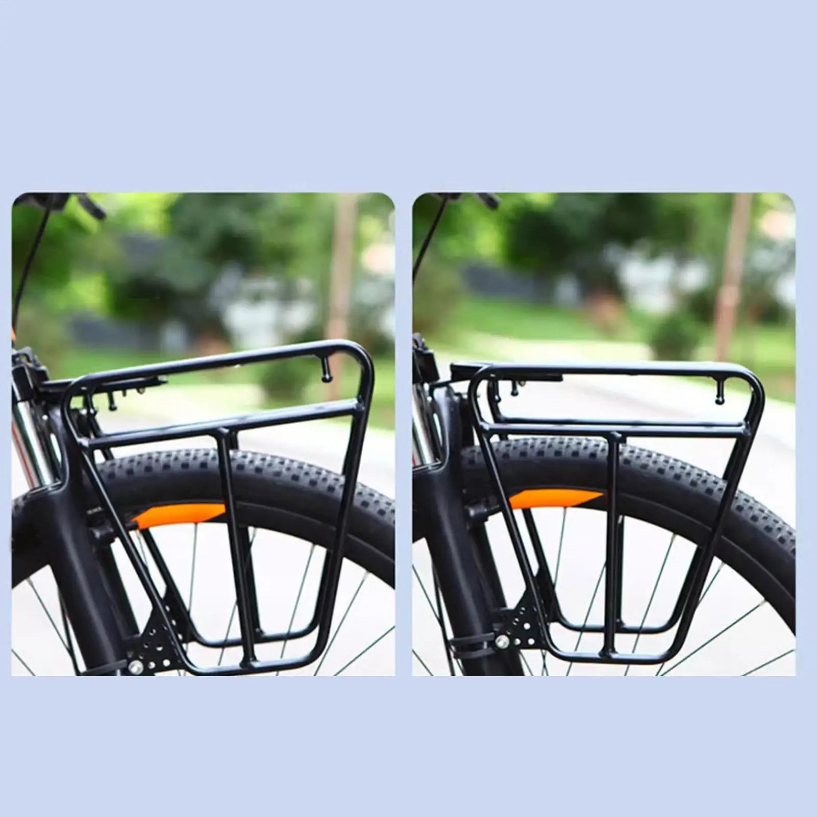 Road Bike Front Rack Stable Bicycles Stand Footstock Luggage Sports