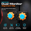 Universal Dual Monitor Alignment Clip Tool-free Screen Connector Zero
