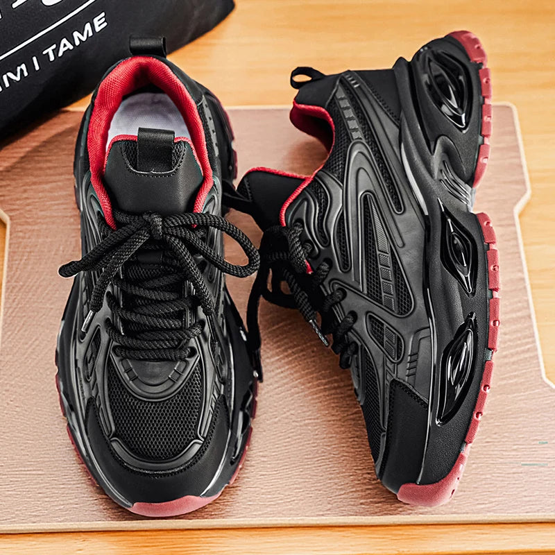 Men's Casual Sneakers Luxury Trainer Shoes Breathable Race Running