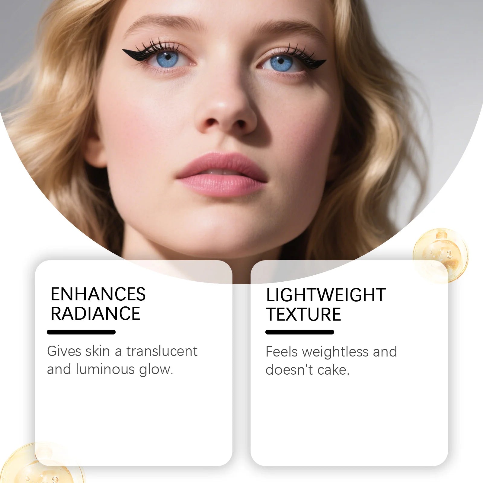 Concentrated Highlighter Liquid Enhance Skin Radiance Refined Makeup Effect Easy Application Suitable Daily Facial Makeup Zpaxo