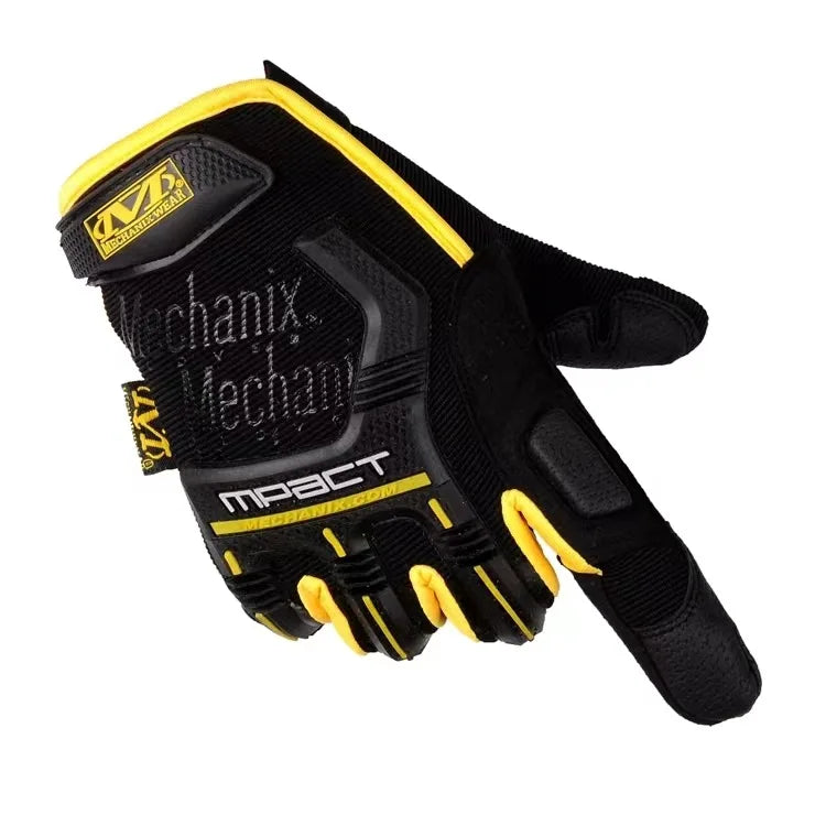Tactical full finger outdoor sports cycling fitness touch screen special forces military fans anti slip gloves Zpaxo yellow gloves L