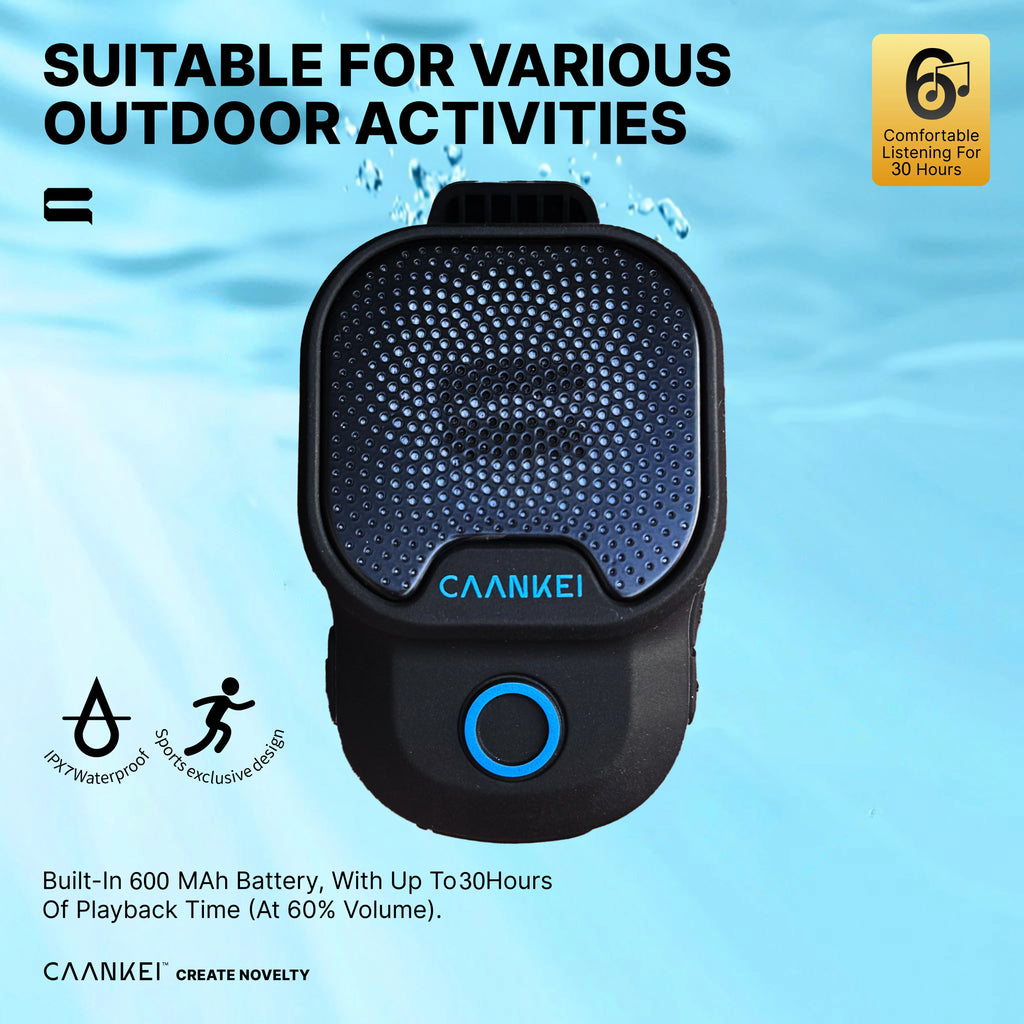 Wearable Outdoor Bluetooth Speaker IPX7 Waterproof Portable Sport Zpaxo
