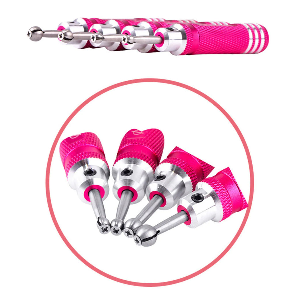 Steel Aluminum Ball Head Reamer Driver Repair Tools RC Model Car