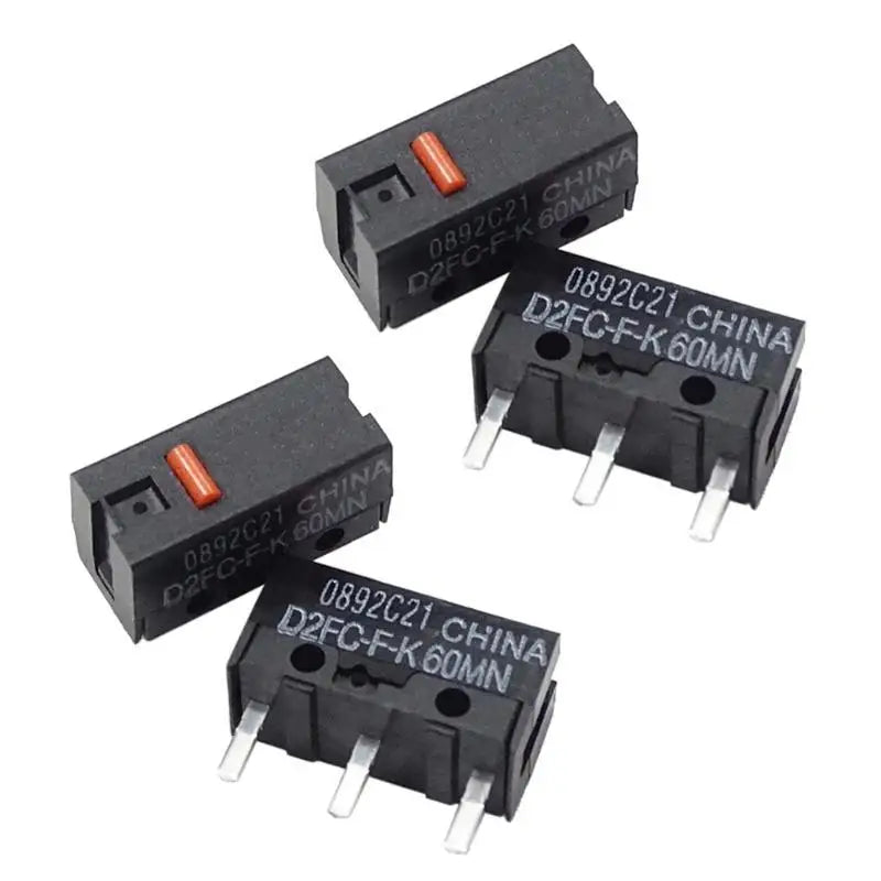 652F Mouse Microswitch D2FC-F-K Red Dot 60M Clicks Micro Switch Zpaxo