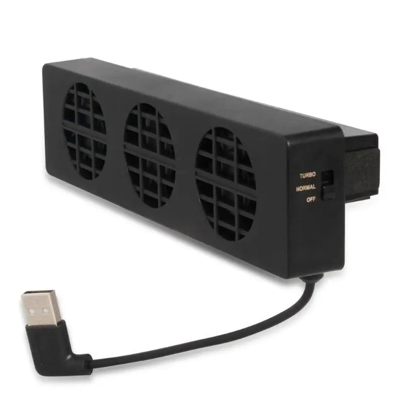 Game Console Cooling Fan 5V External Silent USB Cooler 3 Gear Zpaxo