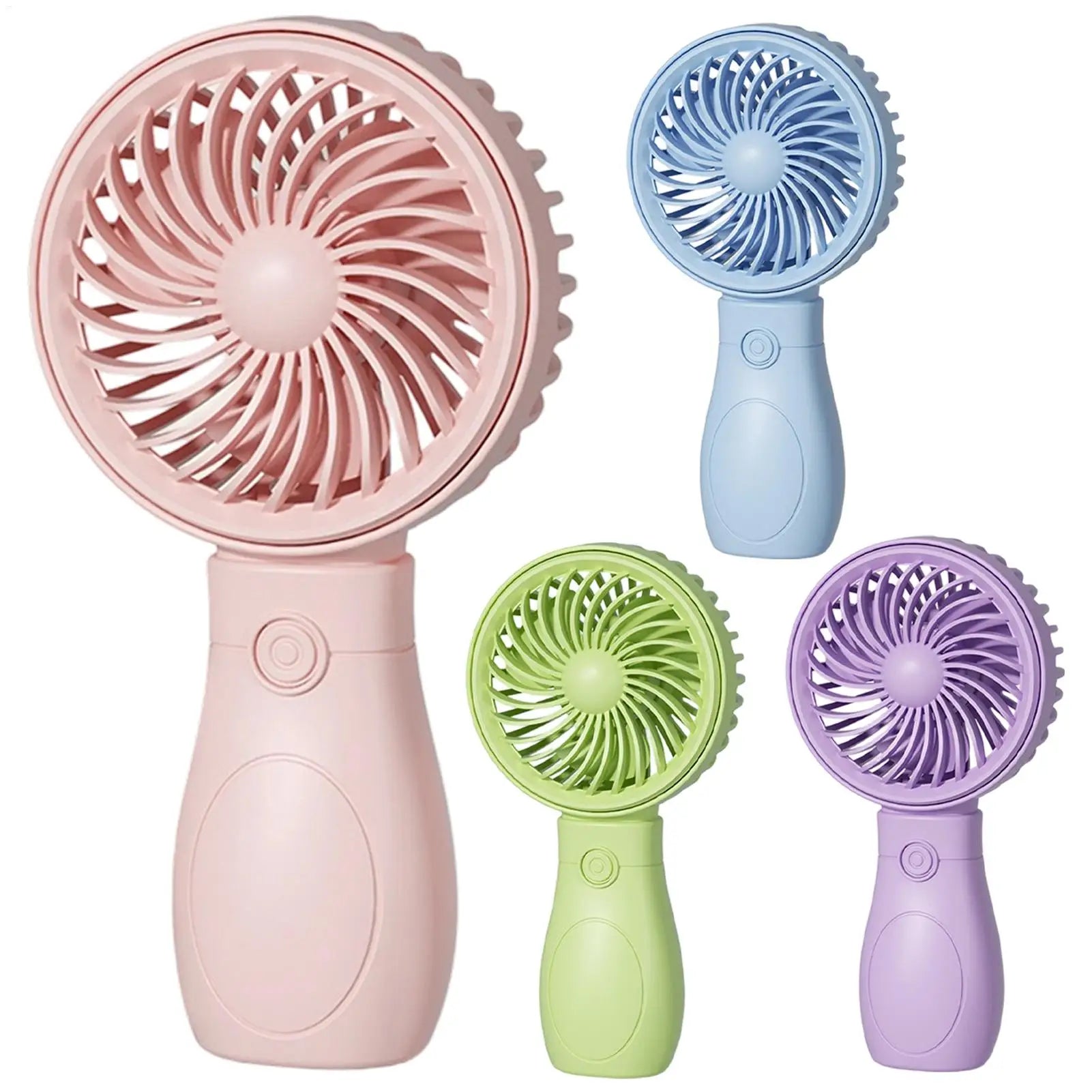 Mini Fan Handheld Low Noise 3 Speed Adjustable Cooler Portable Small