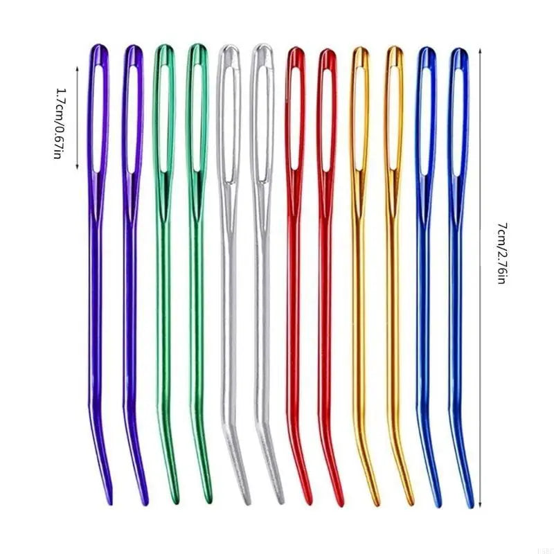 20x Large Eye Curved Needle Sewing Easy Threa Stitching