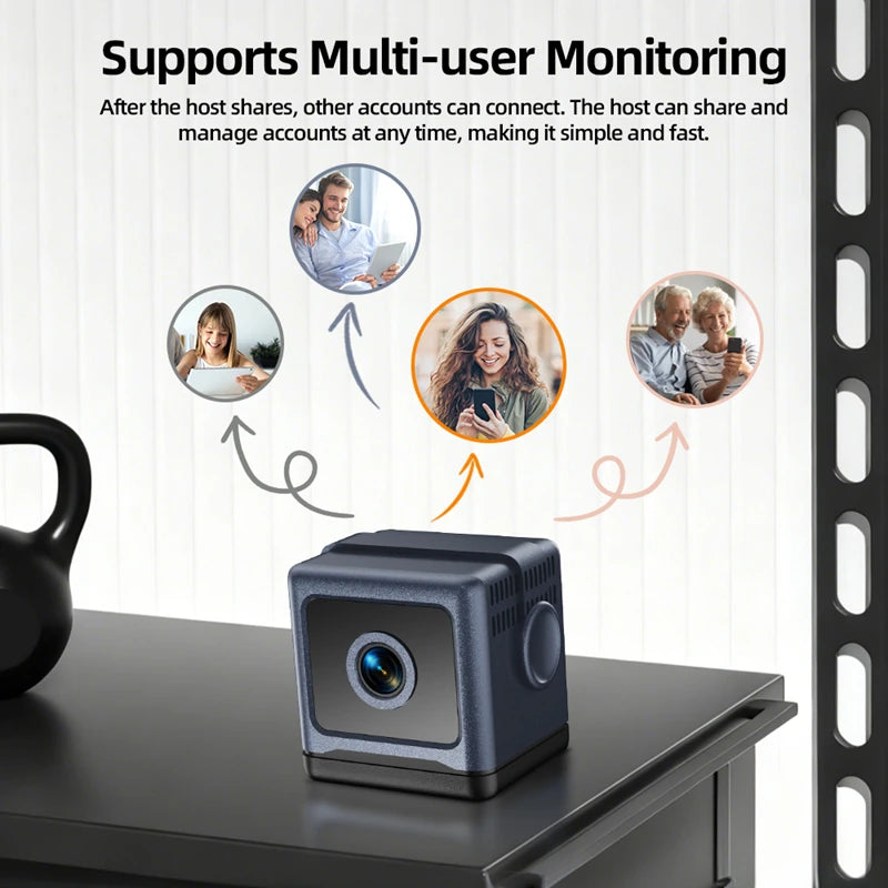 Mini Battery-powered Camera Wireless Connection Monitoring Movement