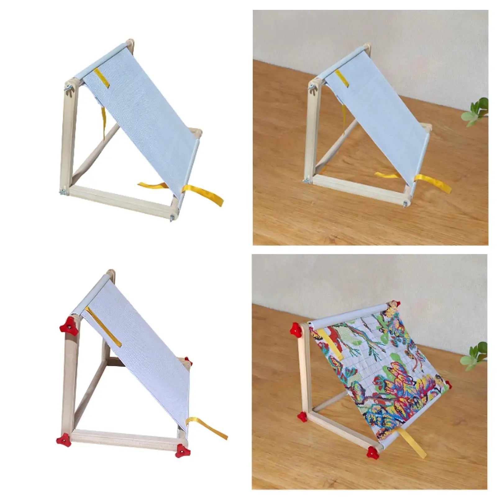 Cross Stitch Frame Wood Professional Sturdy Desktop Sofa Cross Stitch Frame Needlework Holder for Studio Office Home Needlework Zpaxo