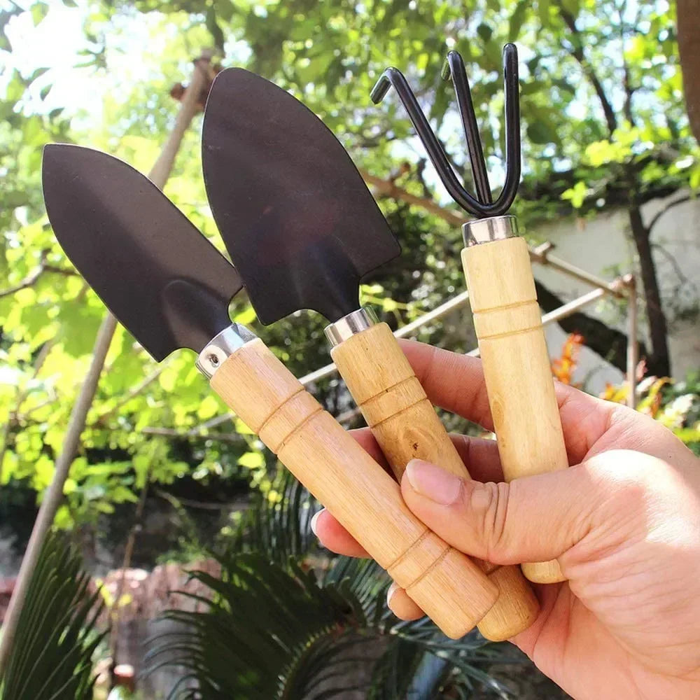 3-Piece Mini Garden Tool Set – Stainless Steel Indoor Kit