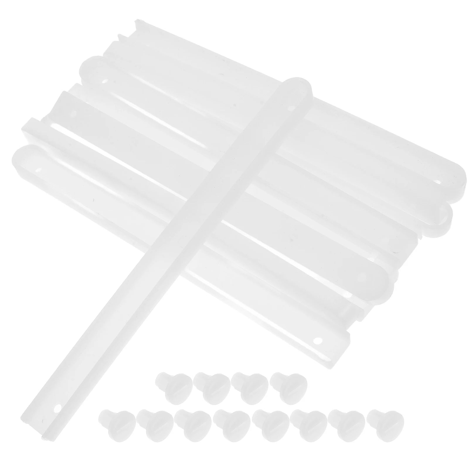 6Sets Plastic Drawer Slides Professional Push-to- Cabinet Side Track