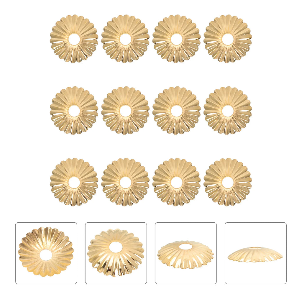 Flower Shaped Lamp Cover Metal Ceiling Light Gasket Sunflower Design