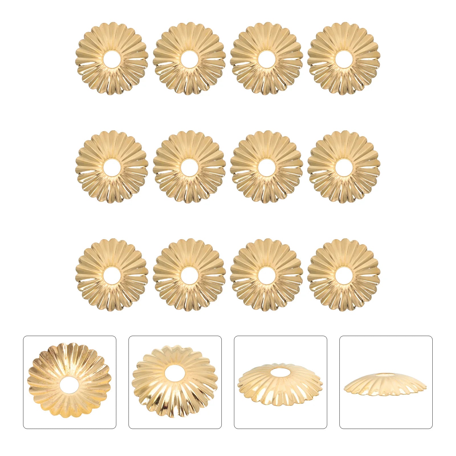 Flower Shaped Lamp Cover Metal Ceiling Light Gasket Sunflower Design