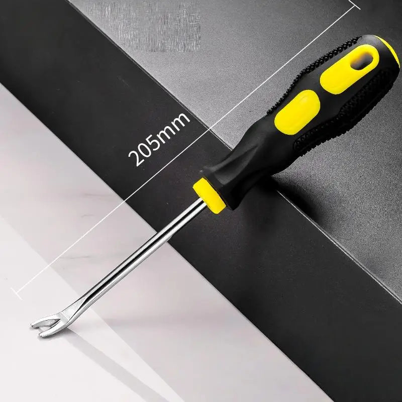 A45 Carbon Steel Nail Puller – Screwdriver-Style Pry Tool