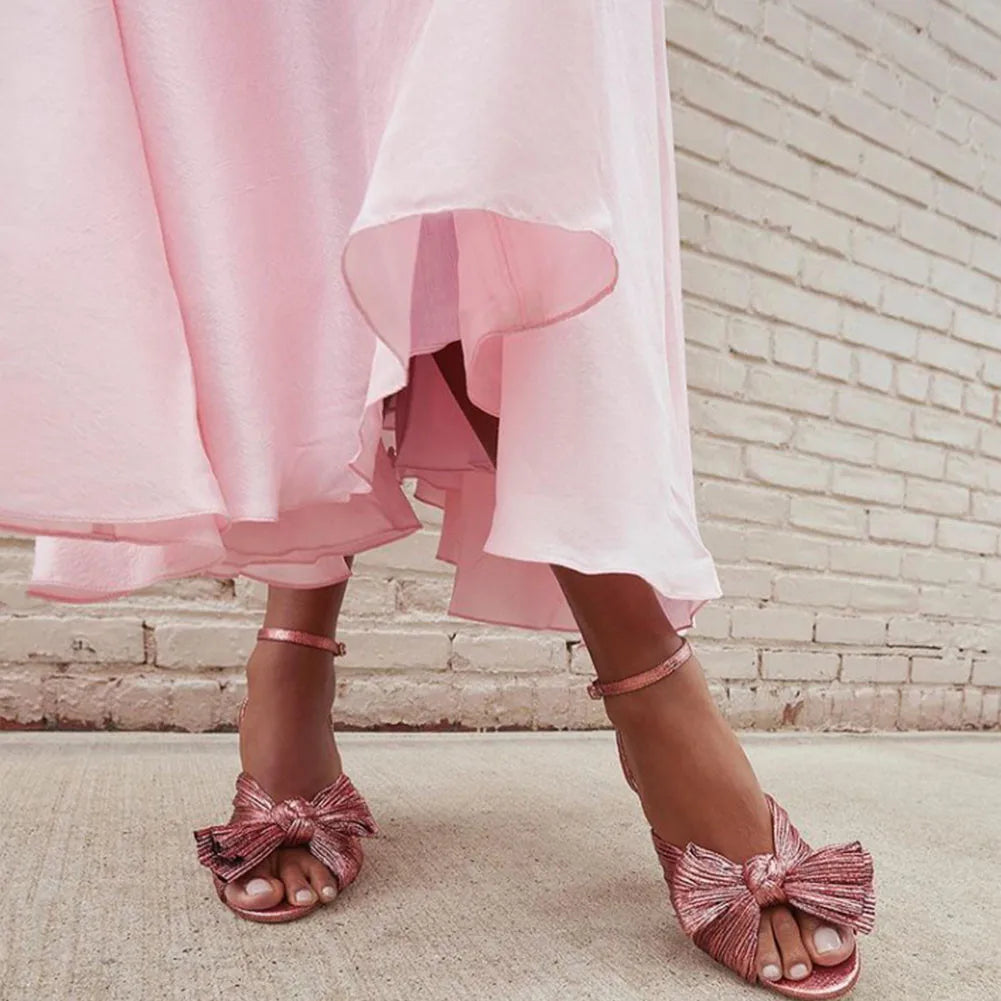 Women Sandals 2022 New Summer Espadrilles High Round Heel Pointed Fish Mouth Sandals Woman Lace Up Women Platform Sandals Zpaxo