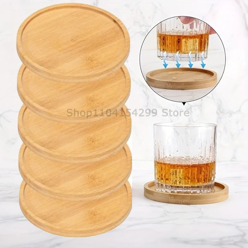 Flower Pot Trays Dish for Plant Vase Bamboo Tray Wooden Bottle Tray Bathroom Shampoo Shower Gel Organizer Jewelry Storage Tray Zpaxo