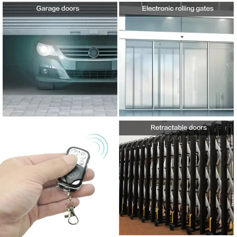 4-Button 433MHz Garage Door Remote Duplicator | 1/5/10 Pack