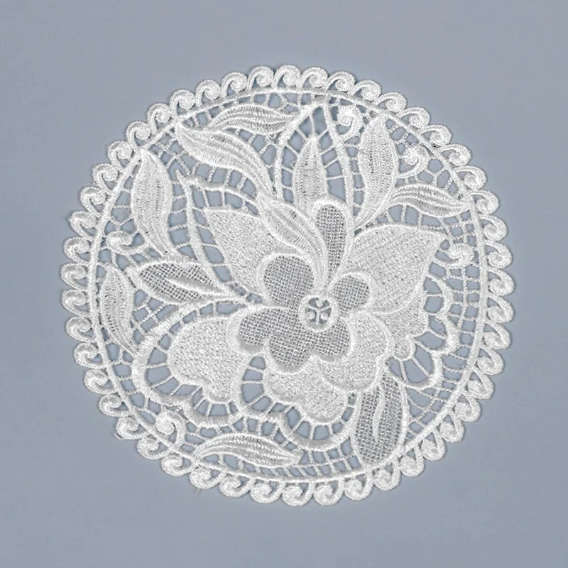 20cm Crochet Lace Placemat – Vintage Cotton Table Coaster Mat