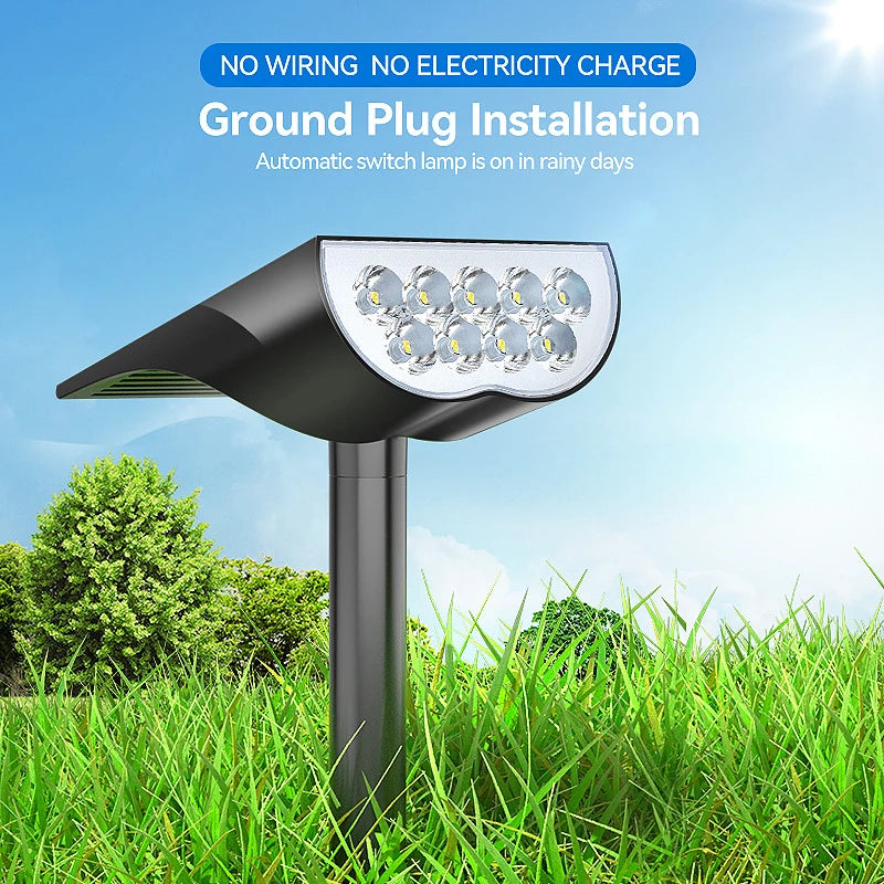Solar Powered Tree Light Outdoor Dual-use Spotlight Landscape