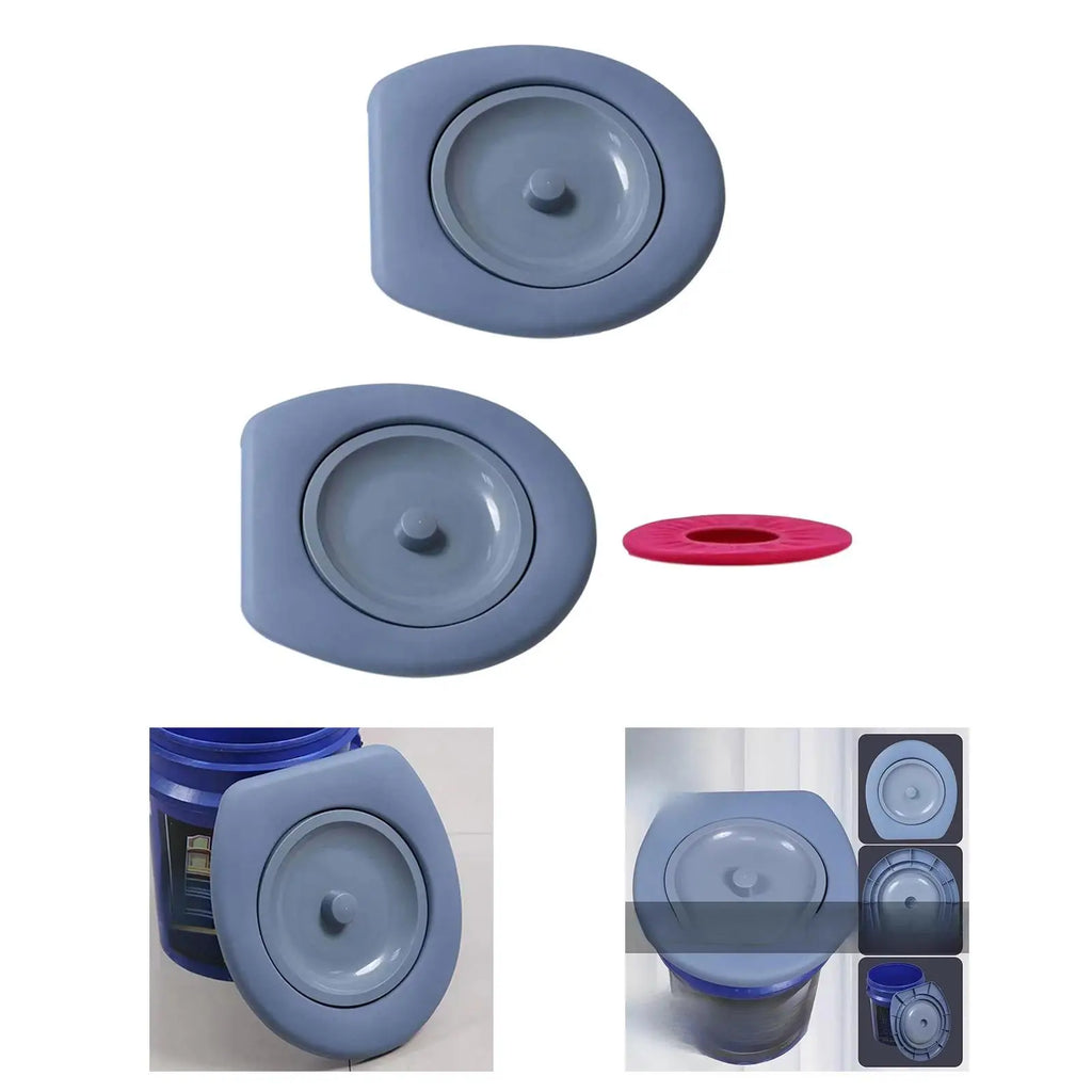 Outdoor Toilet Seat Portable Emergency Toilet Seat Long Trips Loo Toilet Cover Fishing Elderly Home Use Portable Toilet Lid Zpaxo