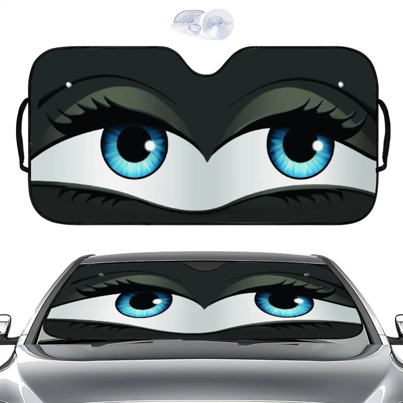 Cartoon Folding Car Sunshade Windshield Protector UV Heat Protection