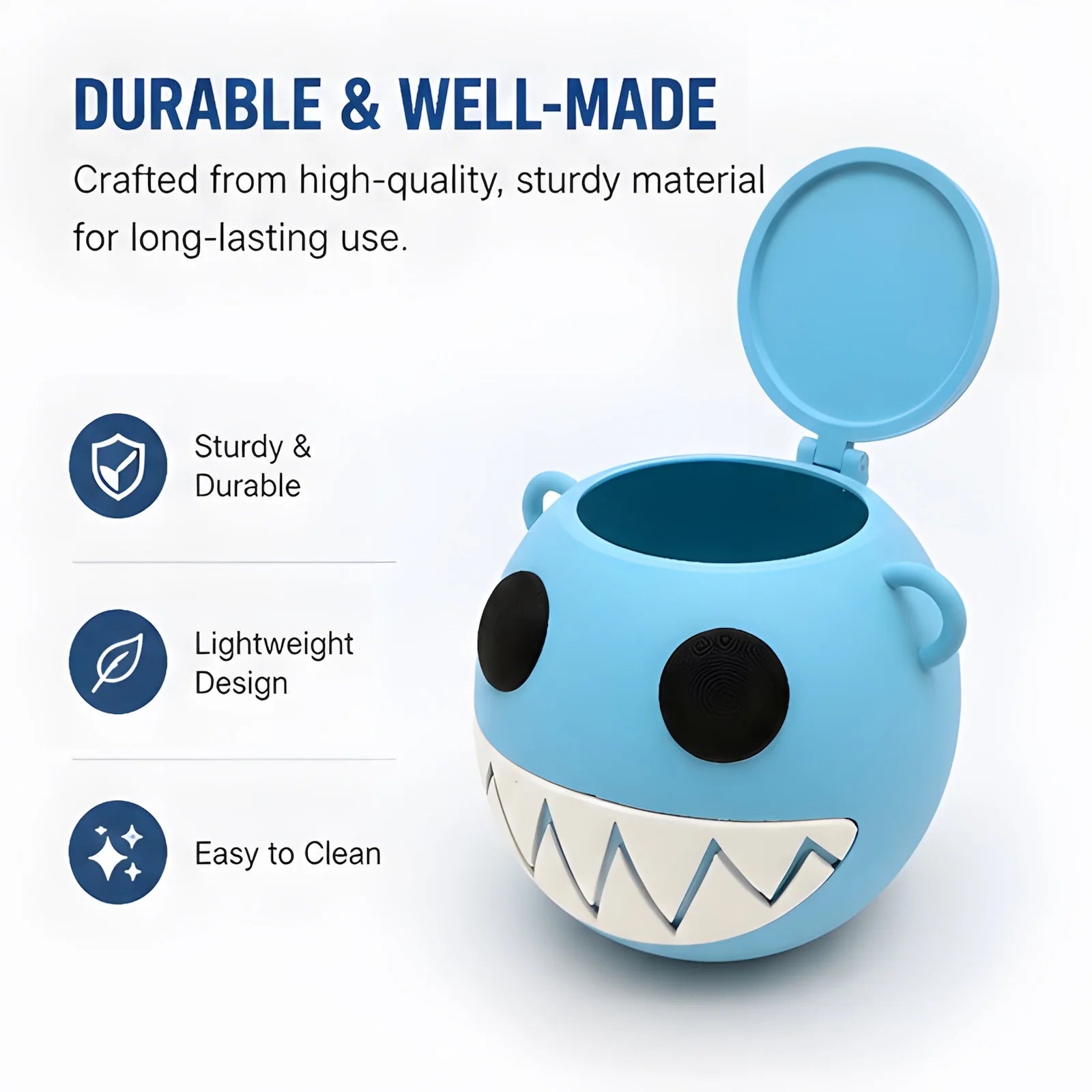 Cute 3D Printed Monster Desk Organizer Funny Storage Box Large